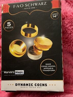 FAO Schwarz Gold Coin Shells Magic Trick Set